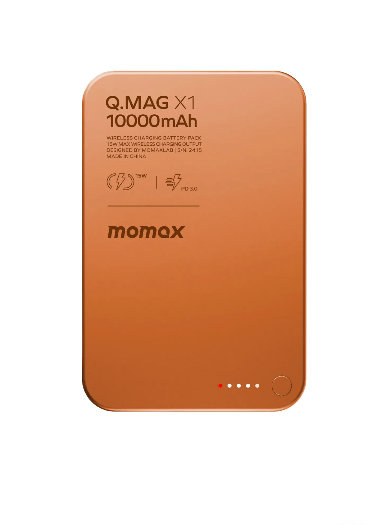 MOMAX Q.MAG X1 10000 мАч 20 Вт (оранжевый)