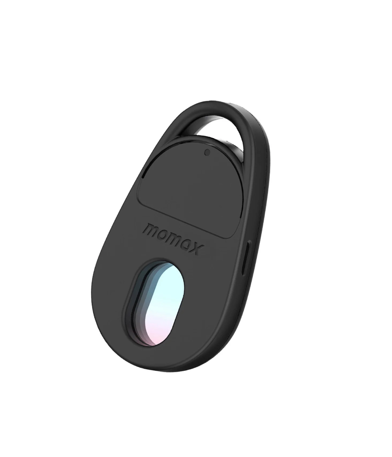 MOMAX PinGuard BR13 чёрный — вид под углом, порт USB-C на боковой грани