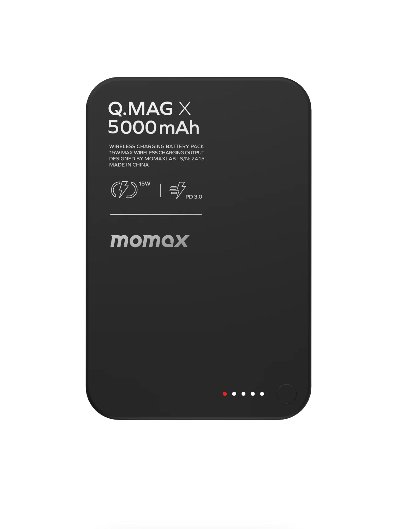 MOMAX Q.Mag X 5000 мАч 20 Вт (чёрный)