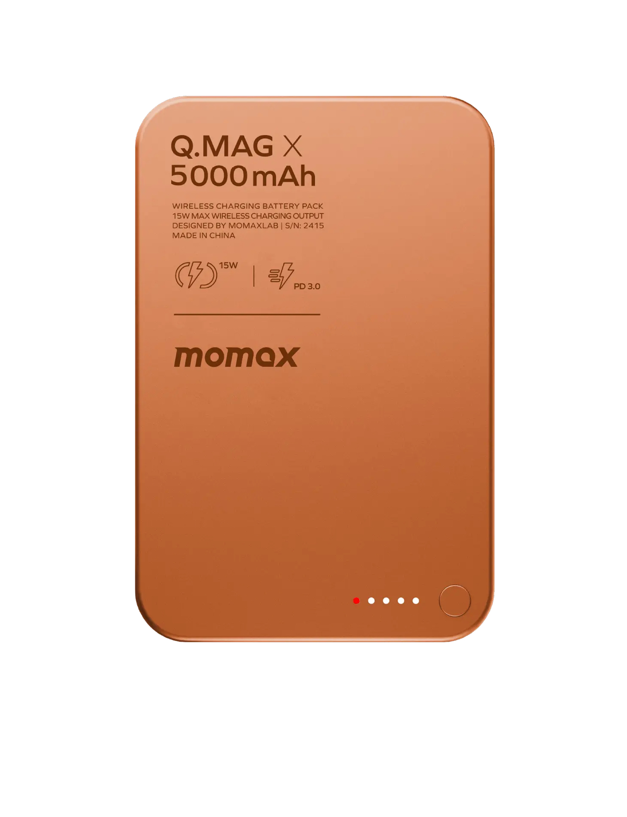 MOMAX Q.Mag X Gen 2 5000 мАч 20 Вт (оранжевый)