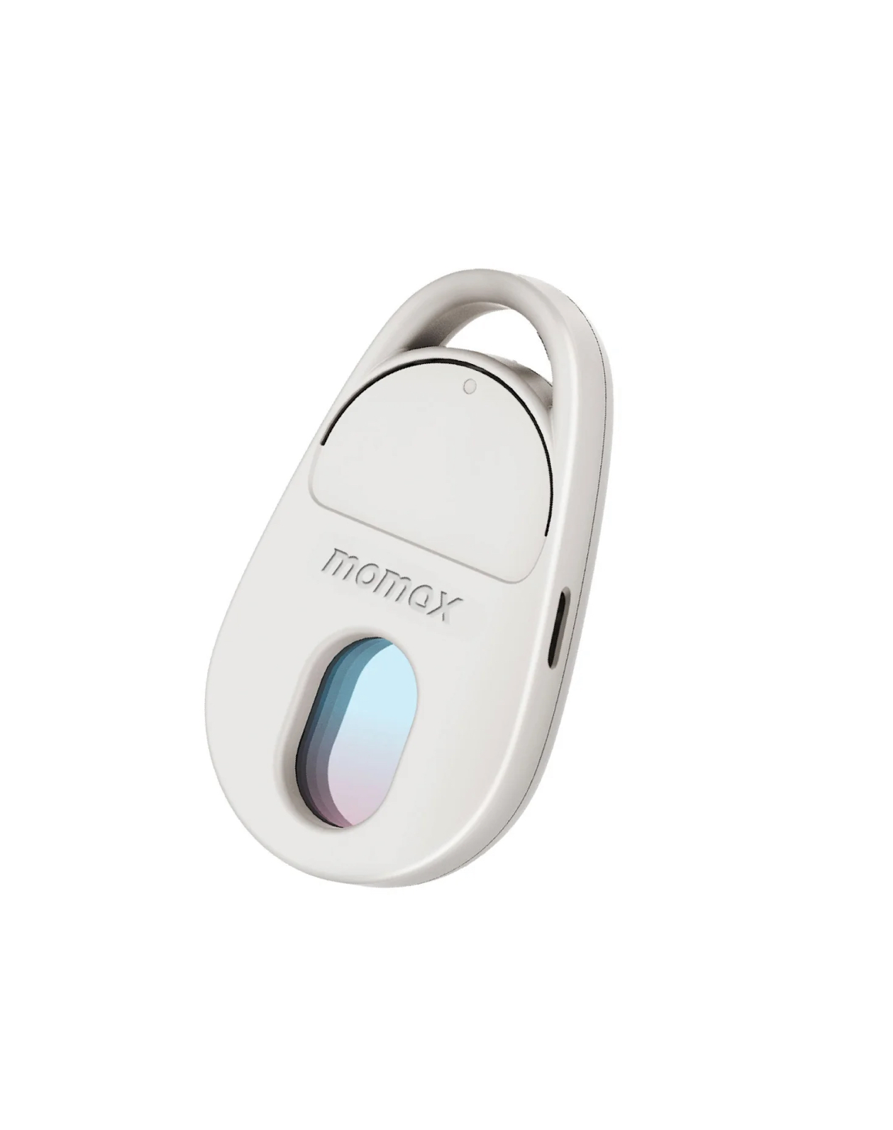 MOMAX PinGuard BR13 белая — вид под углом, порт USB-C