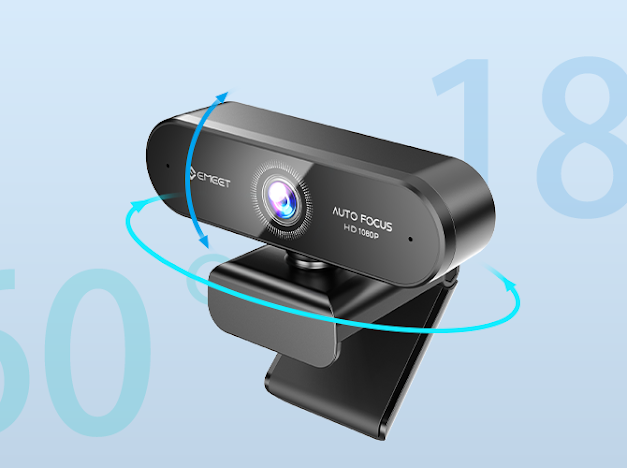 EMEET SmartCam Nova E3109 — вращение объектива на 360°