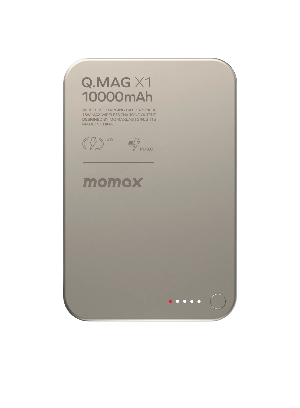 MOMAX Q.Mag X1 Gen 2 10000 мАч 20 Вт (тёмно-серый)
