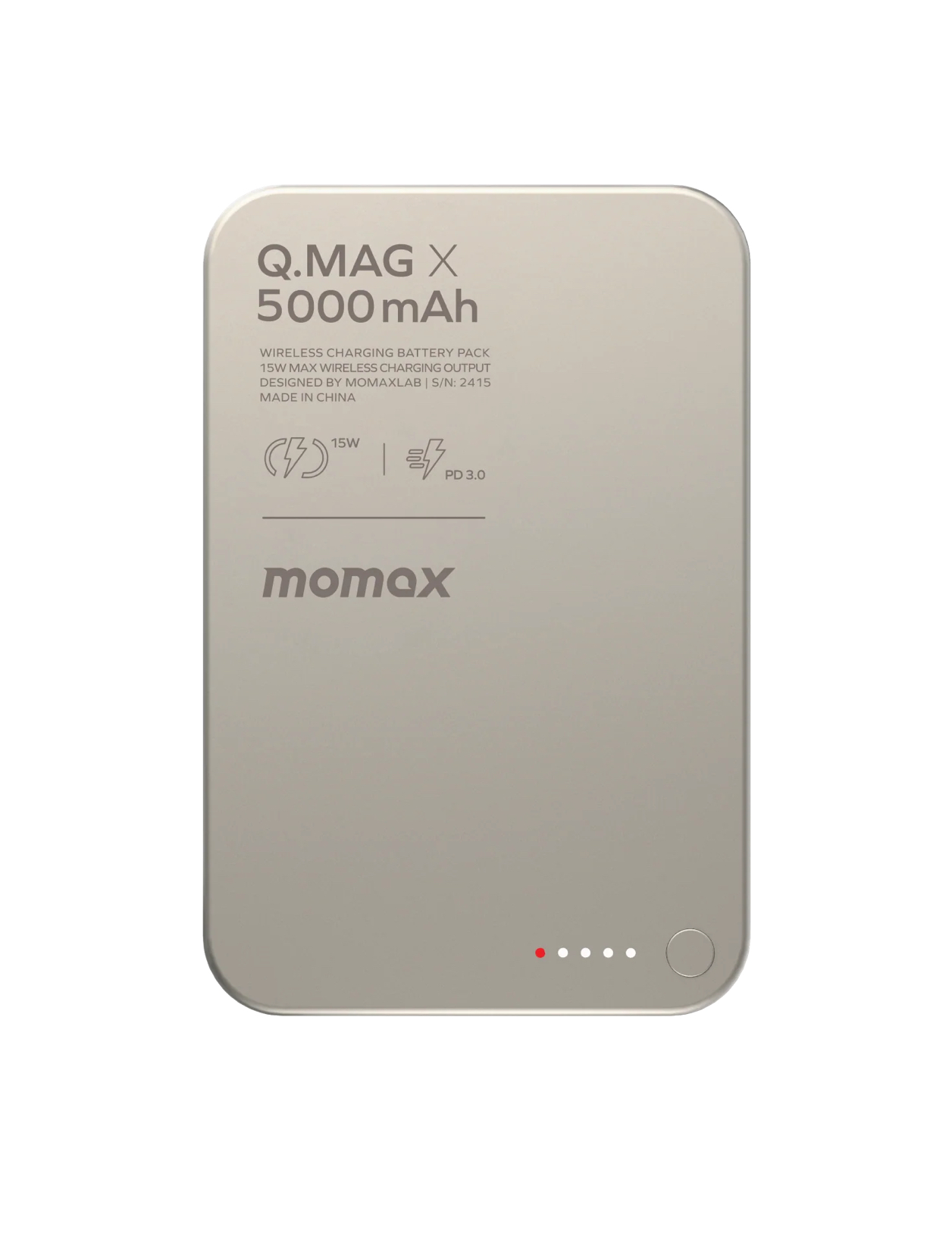 MOMAX Q.Mag X 5000 мАч 20 Вт (тёмно-серый)